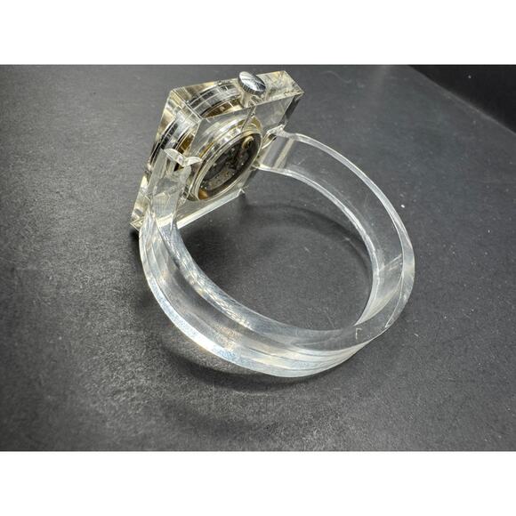 Vintage Retro Royal Dynasty 17 Jewels Clear Acrylic Ladies Wind Up Watch main image 9